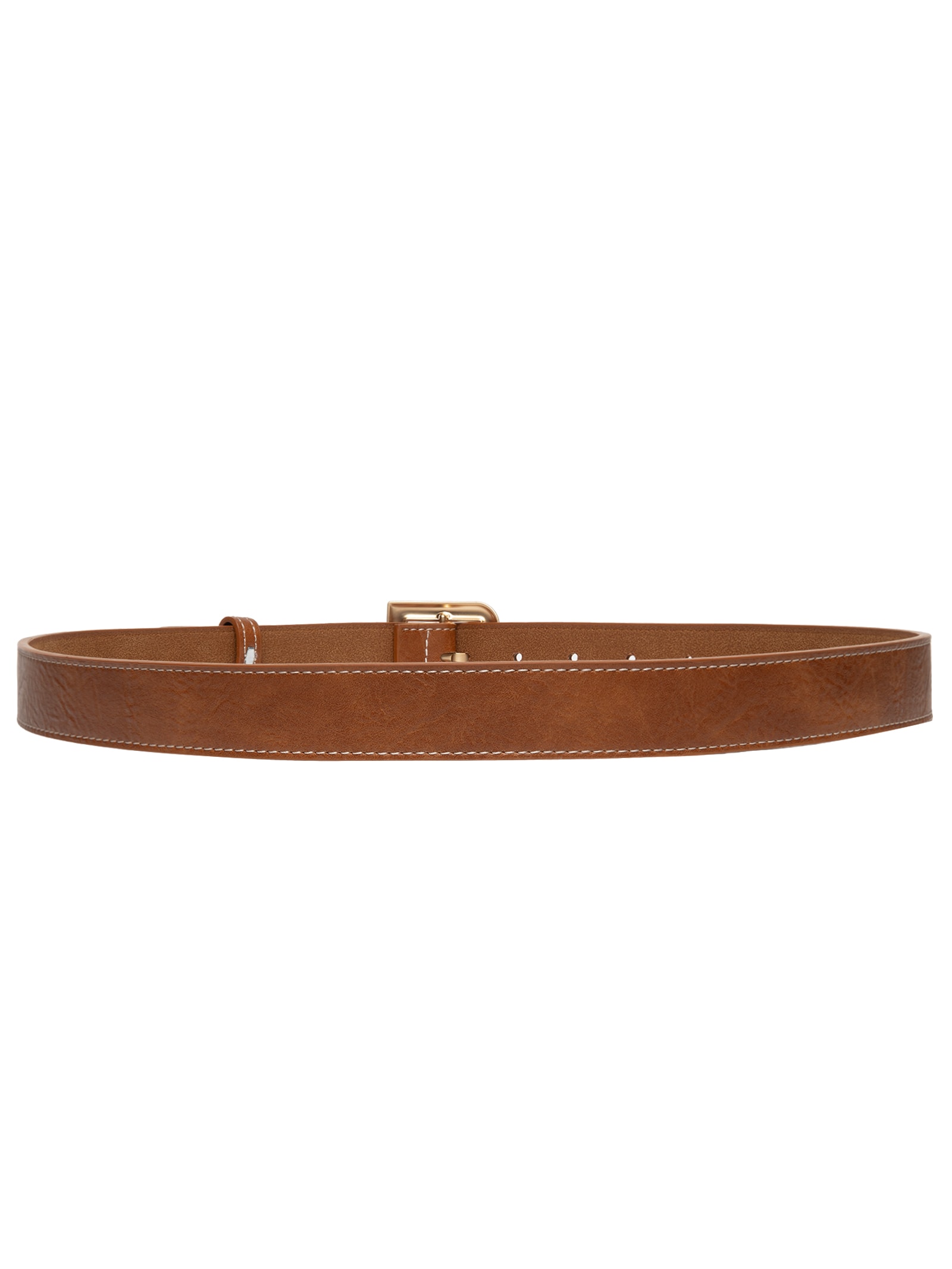 Cinto Feminino Com Fivela Quadrada Marrom Market 33
