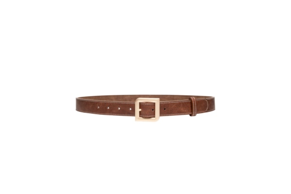 Cinto Feminino Com Fivela Quadrada - Marrom