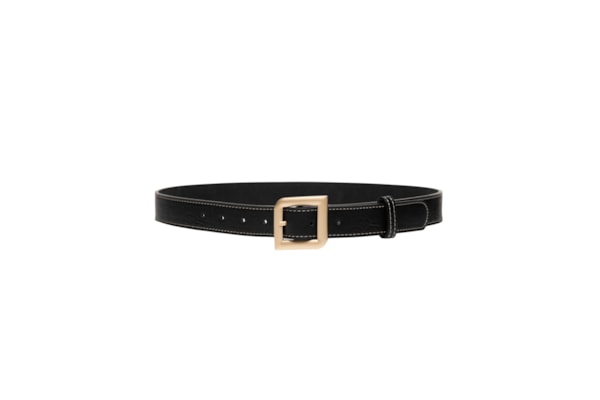Cinto Feminino Com Fivela Quadrada - Preto