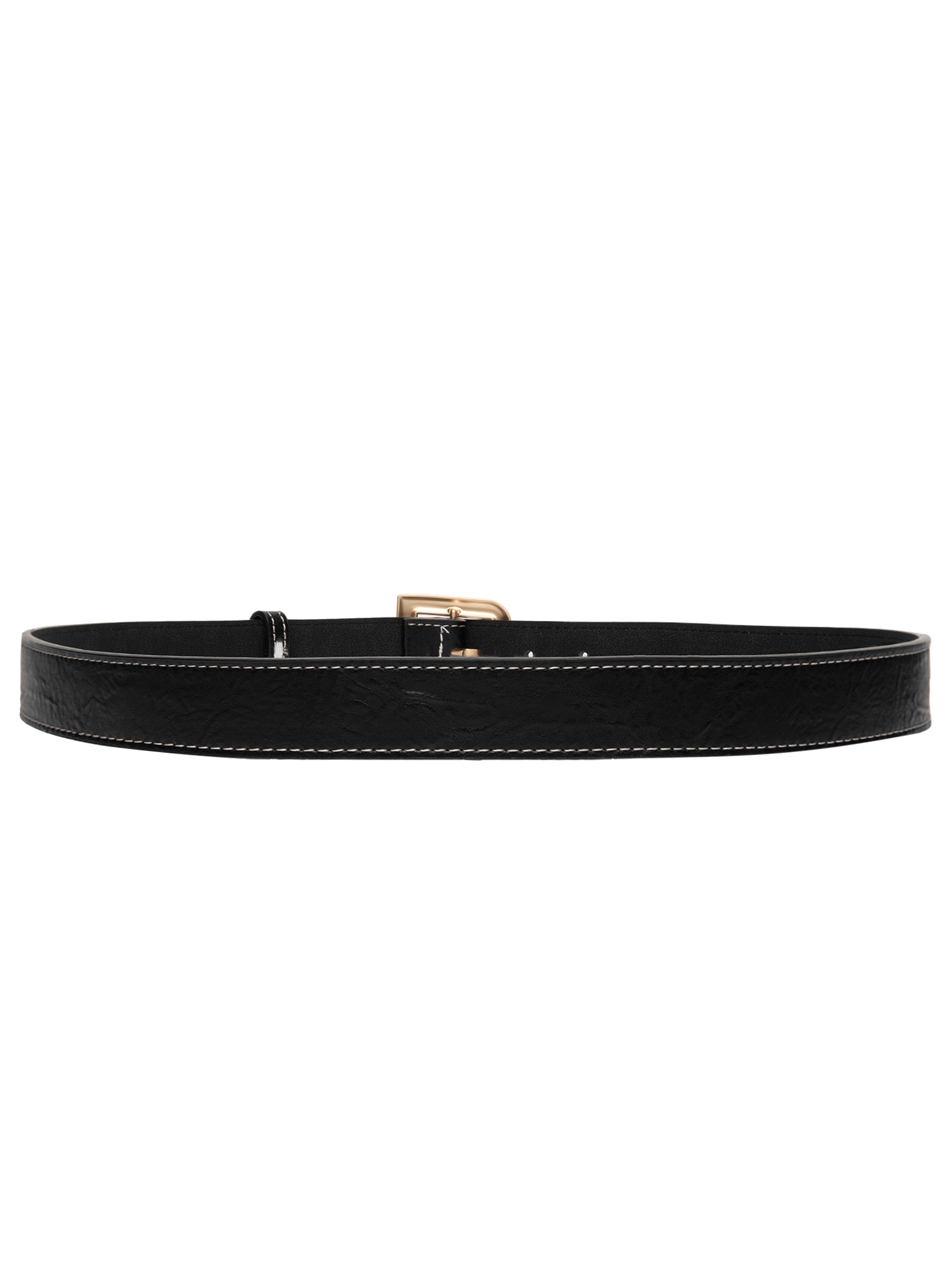 Cinto Feminino Com Fivela Quadrada Preto Market 33