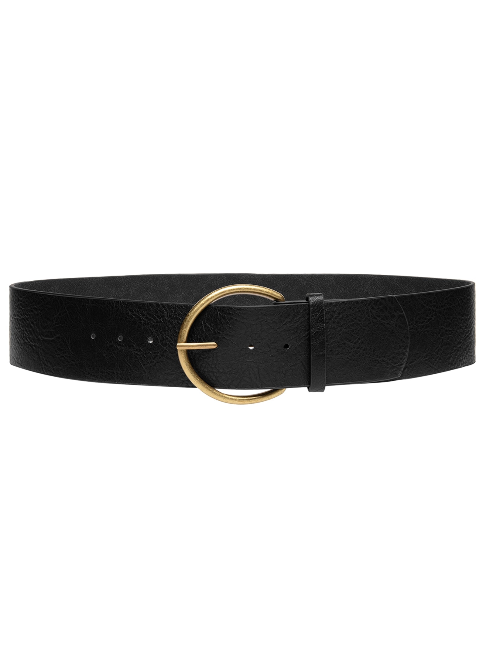 Cinto Feminino Com Fivela Redonda Preto Market 33