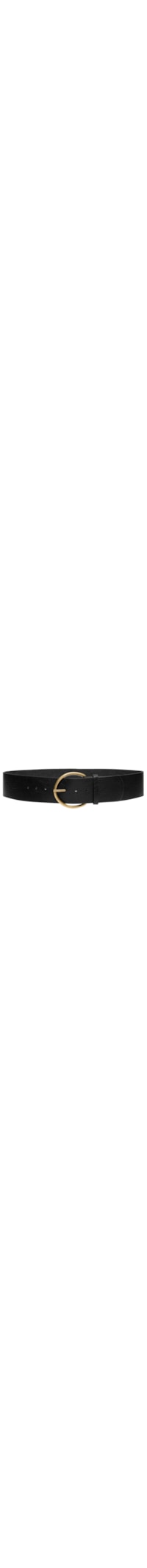 Cinto Feminino Com Fivela Redonda - Preto