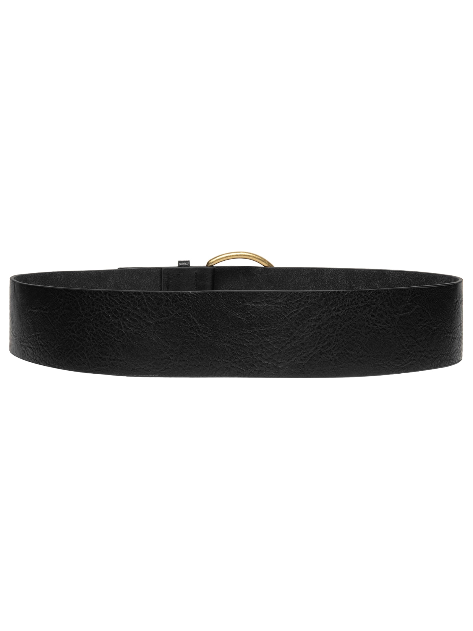 Cinto Feminino Com Fivela Redonda Preto Market 33
