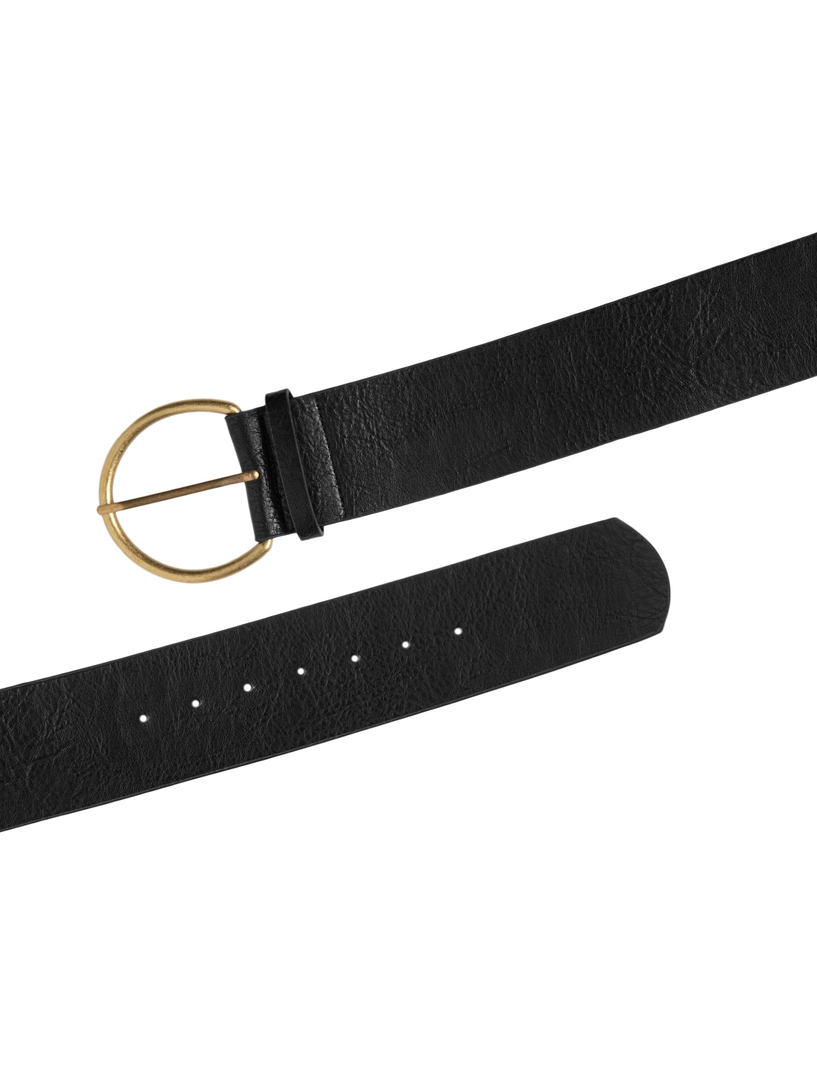 Cinto Feminino Com Fivela Redonda Preto Market 33