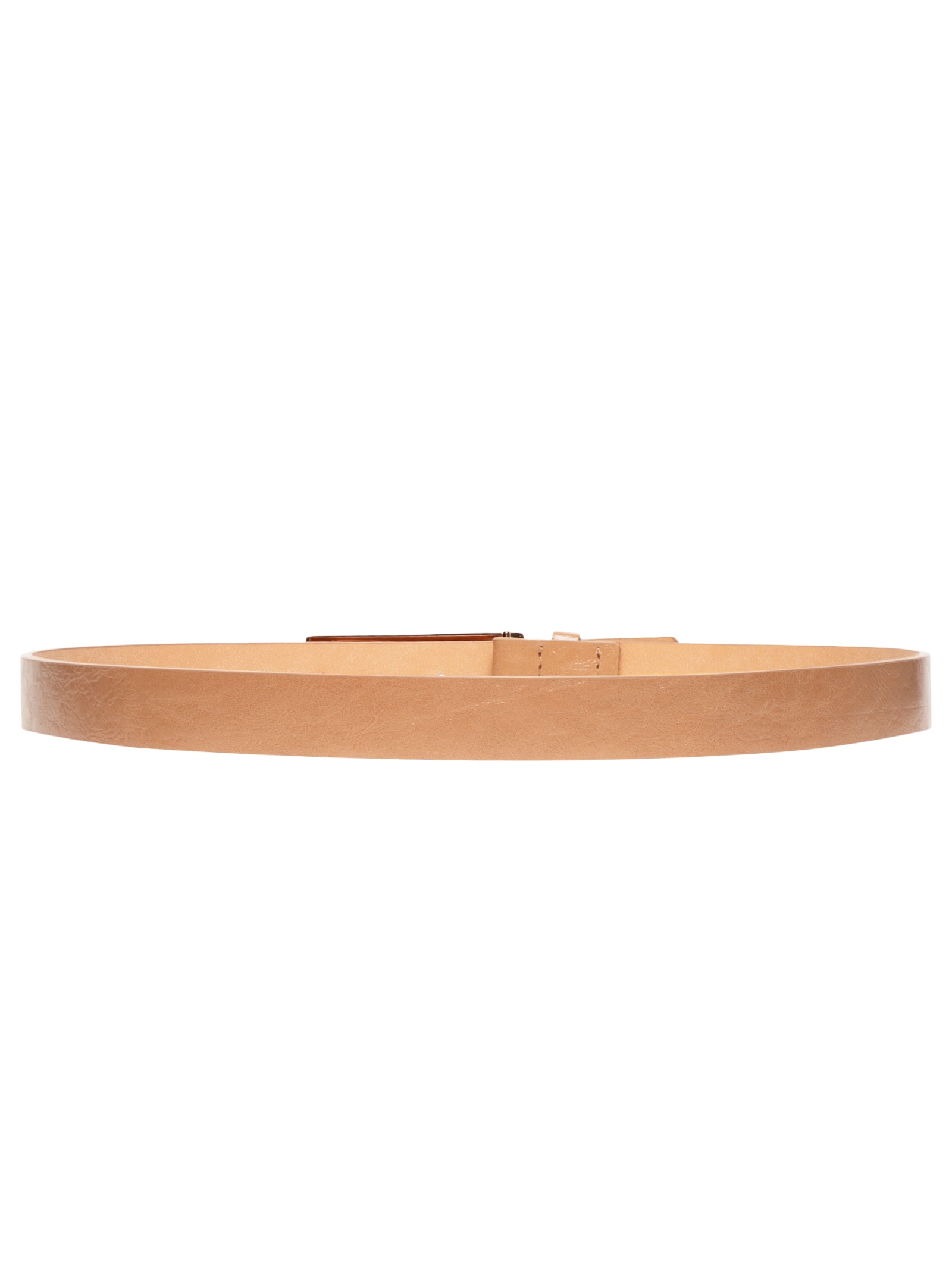 Cinto Feminino Com Fivela Retangular Bege Market 33