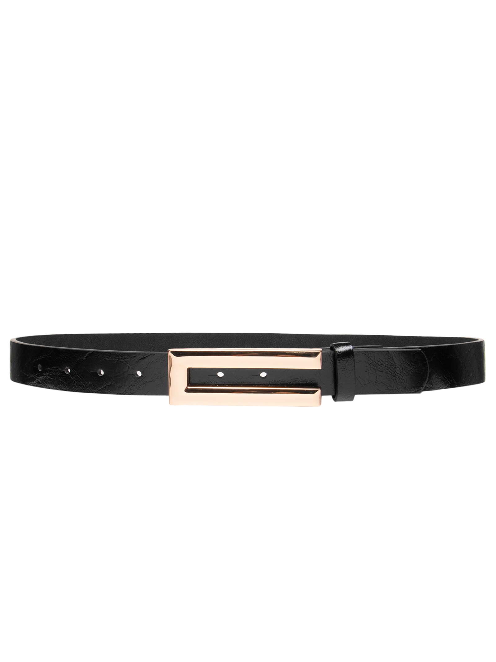 Cinto Feminino Com Fivela Retangular Preto Market 33