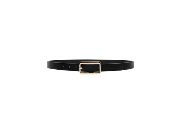 Cinto Feminino Com Fivela Retangular - Preto