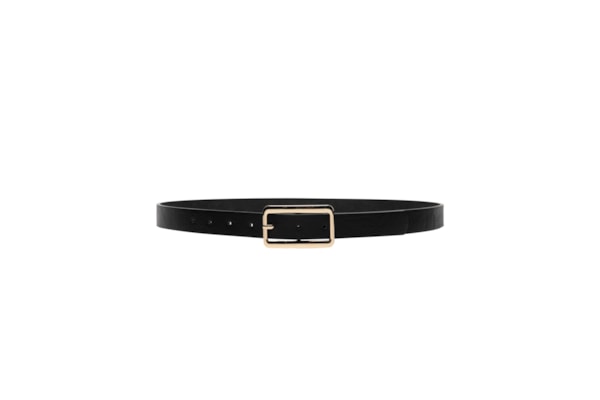 Cinto Feminino Com Fivela Retangular - Preto