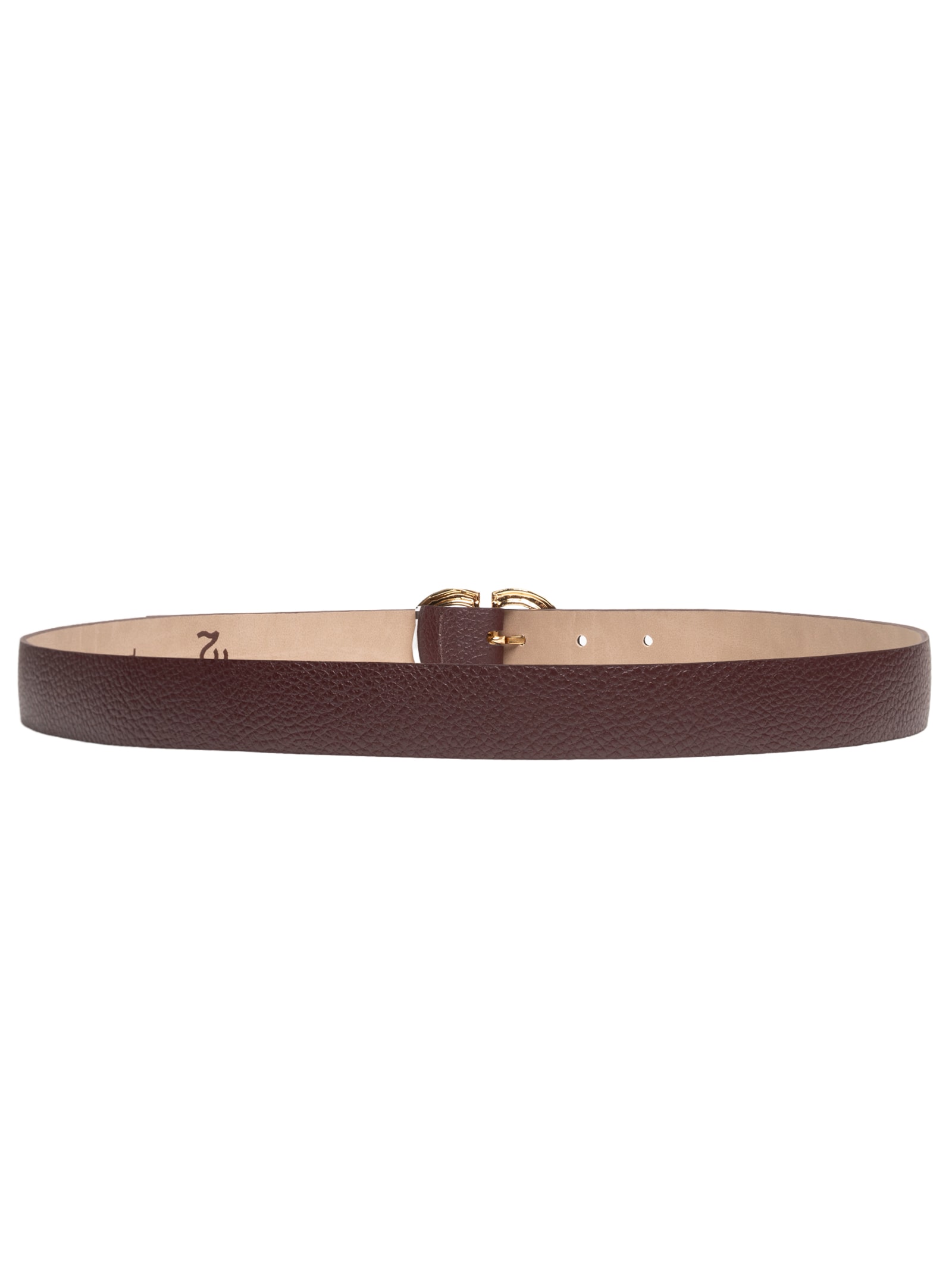 Cinto Feminino Com Fivela Texturizada Em Couro Marrom '2Essential