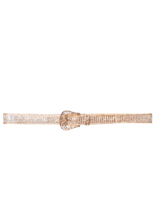 Cinto Feminino Com Strass – Dourado