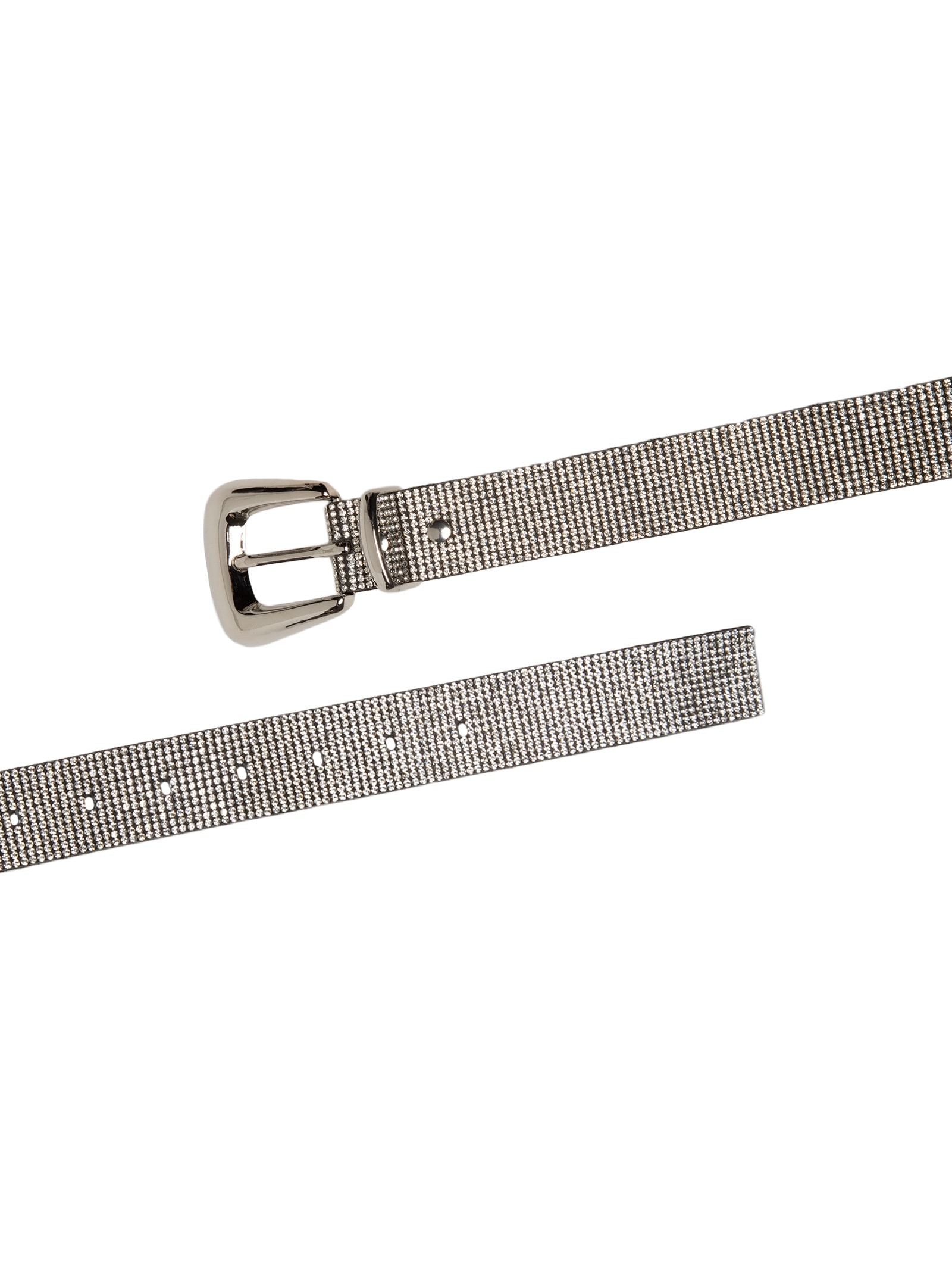 Cinto Feminino Com Strass Prateado Market 33