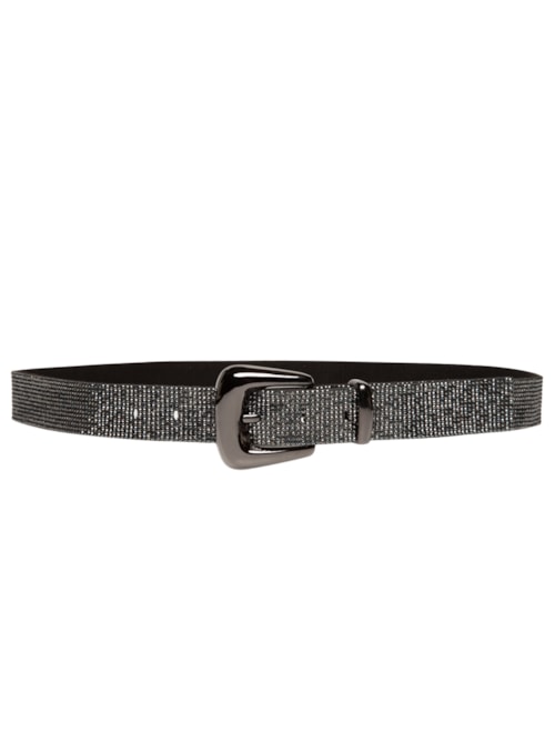 Cinto Feminino Com Strass – Preto