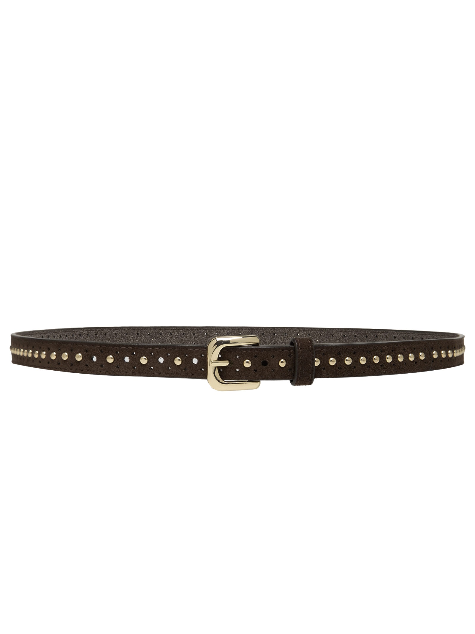 Cinto Feminino Com Tachinhas Marrom Market 33