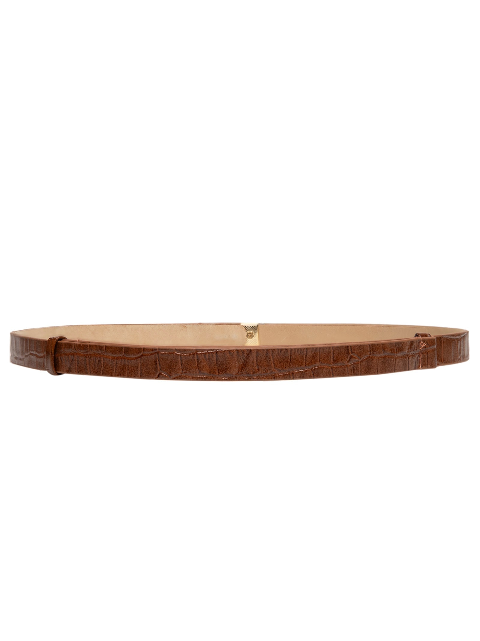 Cinto Feminino com Textura Croco – Marrom Market 33