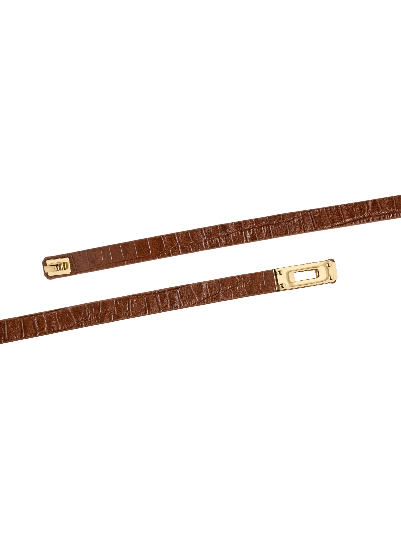Cinto Feminino com Textura Croco – Marrom Market 33