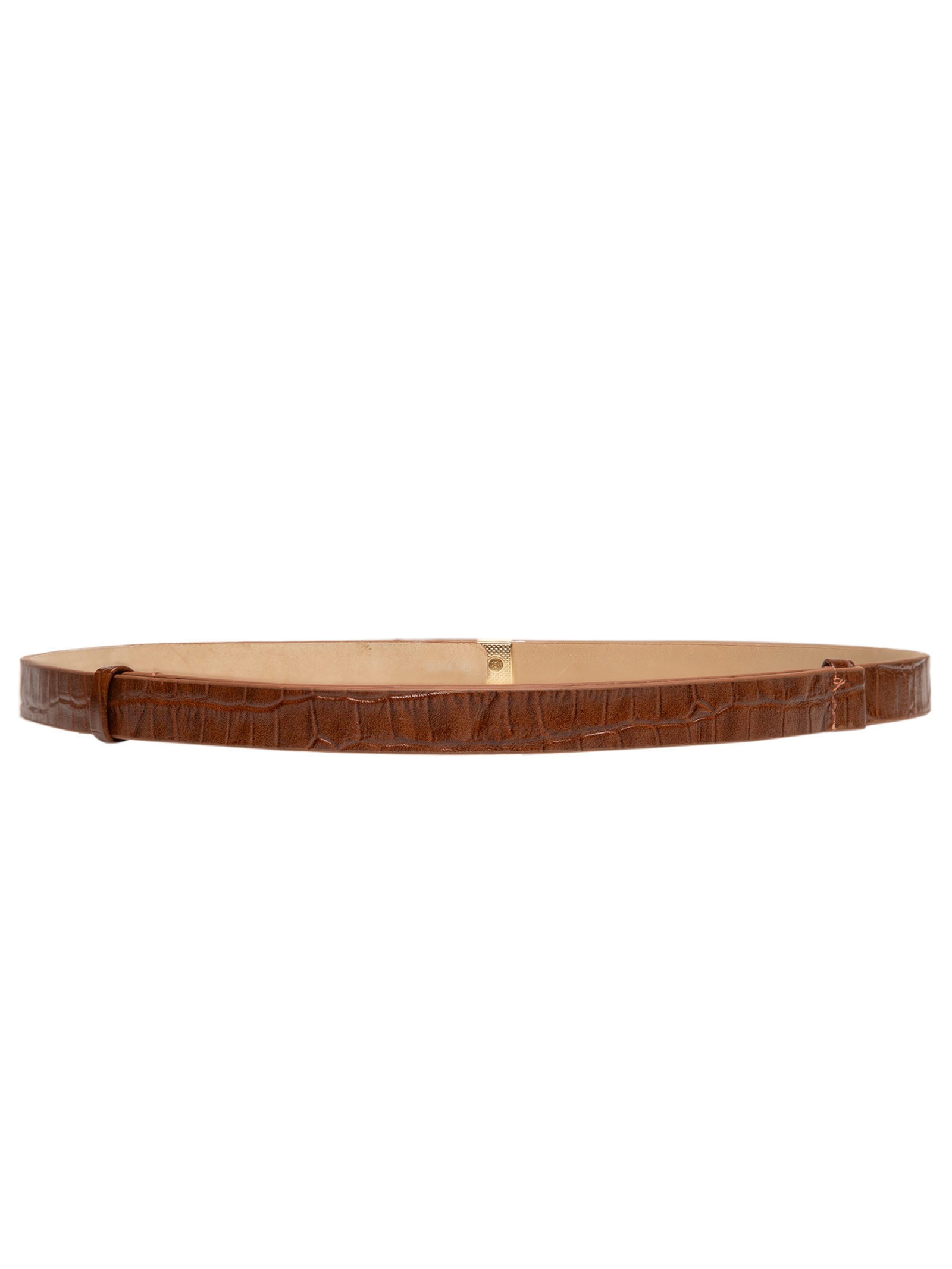 Cinto Feminino com Textura Croco – Marrom Market 33