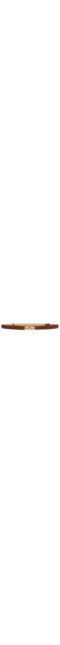 Cinto Feminino com Textura Croco – Marrom