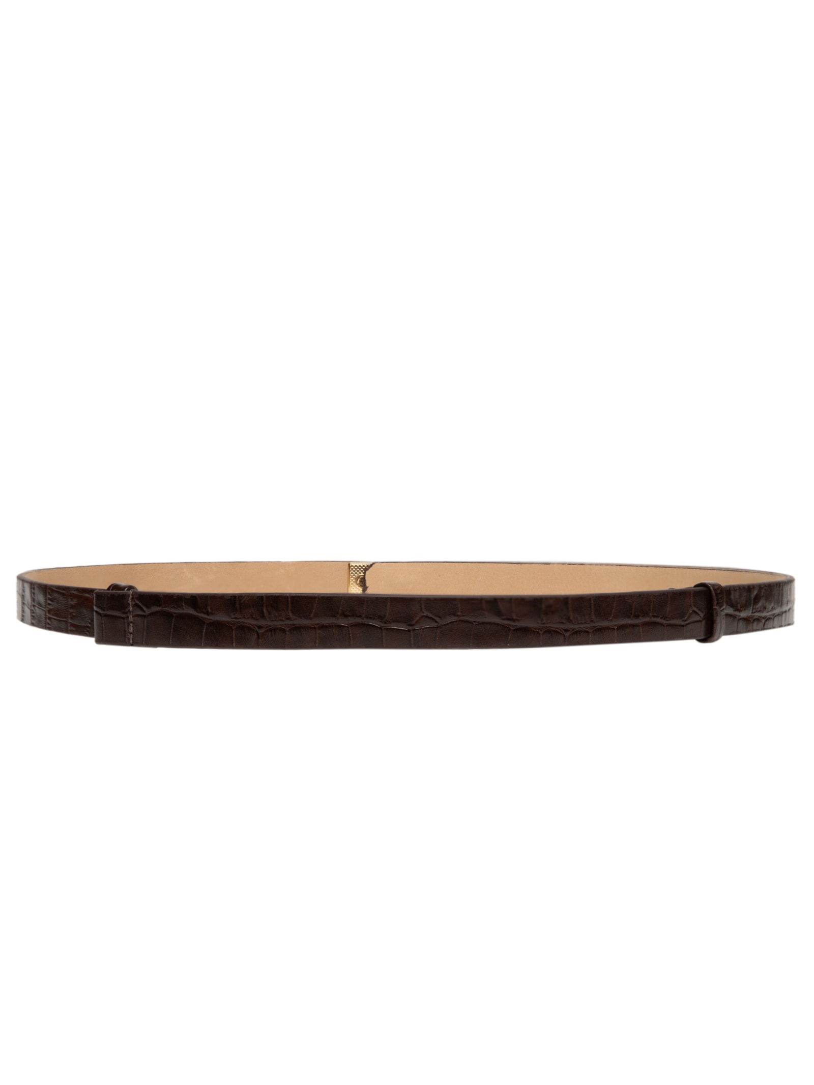 Cinto Feminino com Textura Croco – Marrom Market 33