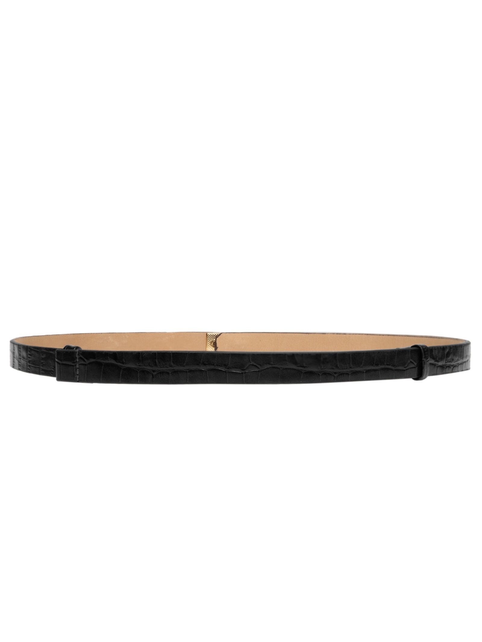 Cinto Feminino com Textura Croco – Preto Market 33