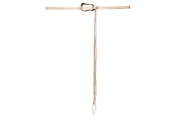 Cinto Feminino Corda Com Fivela Orgânica - Dourado