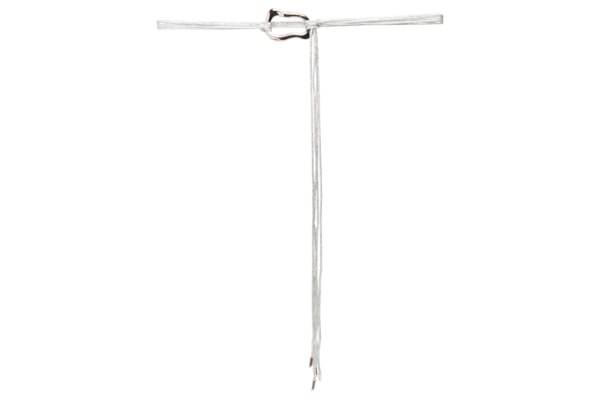 Cinto Feminino Corda Com Fivela Orgânica - Prateado