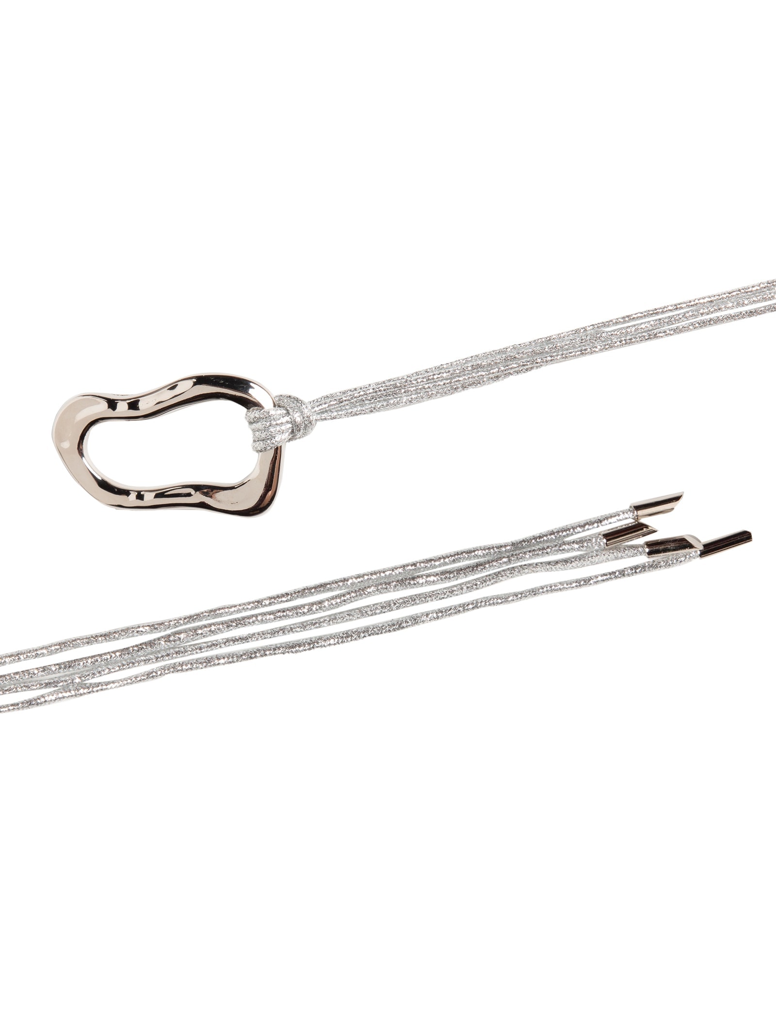 Cinto Feminino Corda Com Fivela Orgânica Prateado Market 33