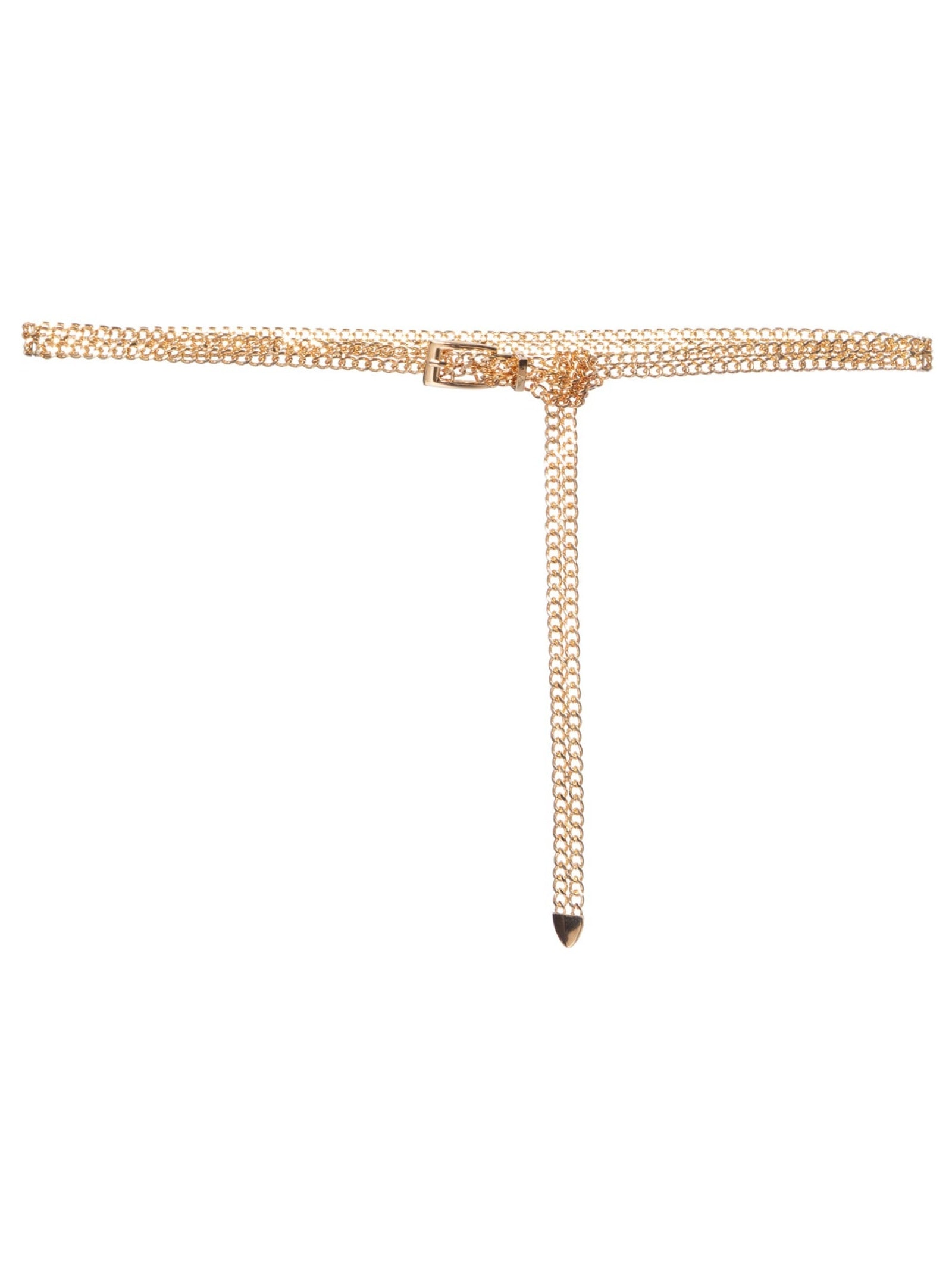 Cinto Feminino Corrente Com Fivela Dourado Market 33