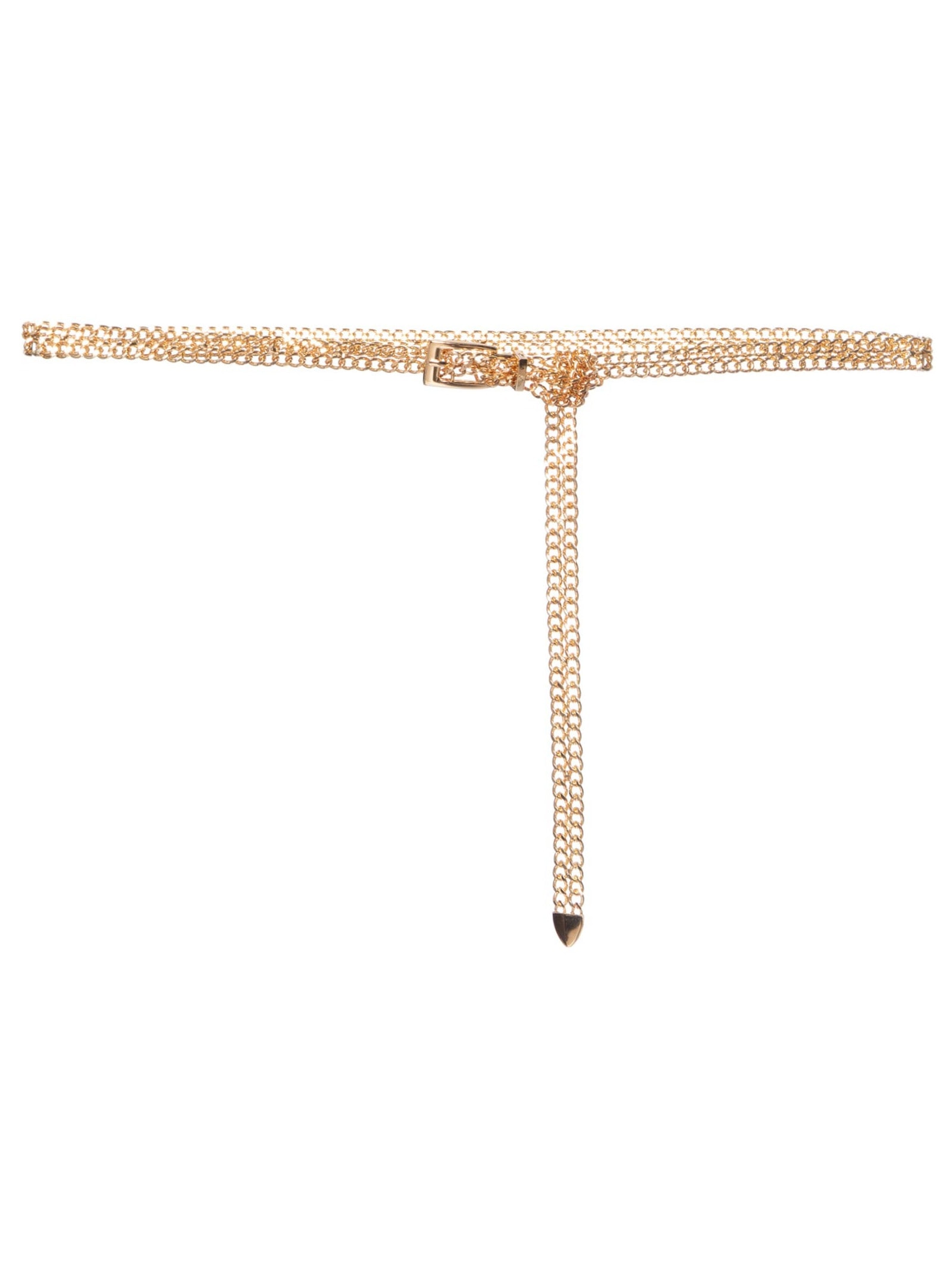 Cinto Feminino Corrente Com Fivela Dourado Market 33