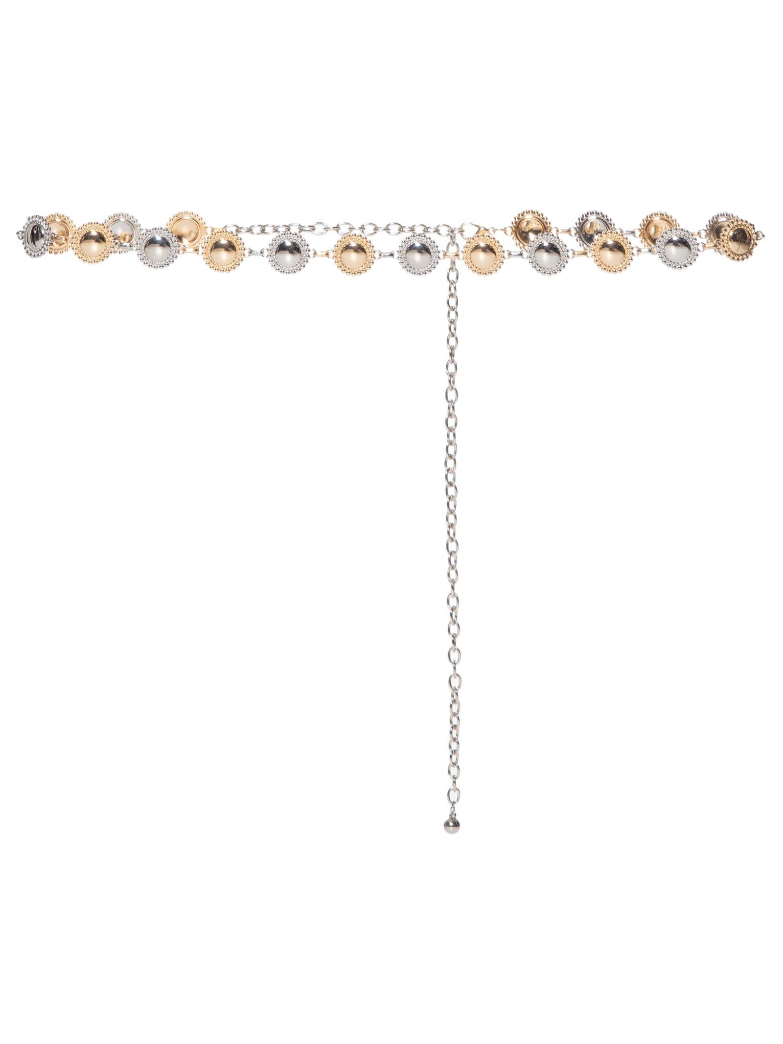 Cinto Feminino Corrente Medalhas Prata Market 33