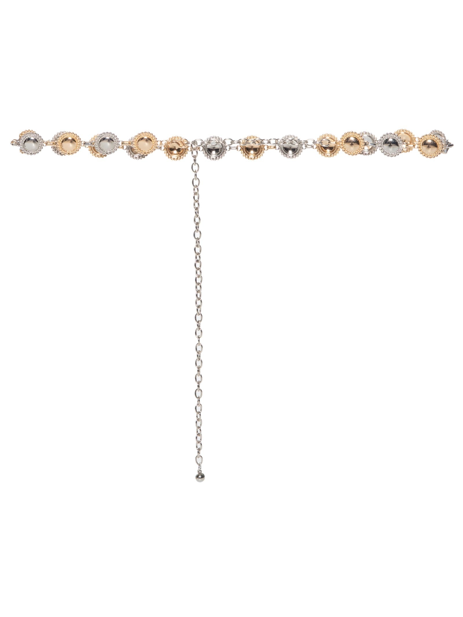 Cinto Feminino Corrente Medalhas Prata Market 33