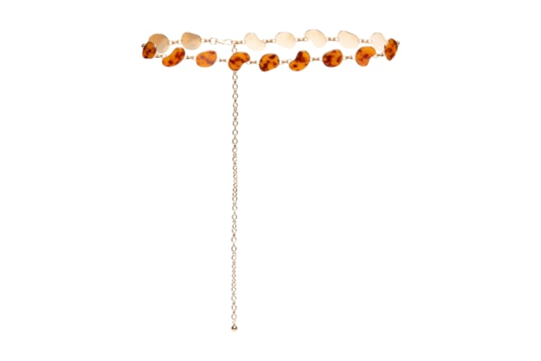 Cinto Feminino Corrente Resina - Dourado