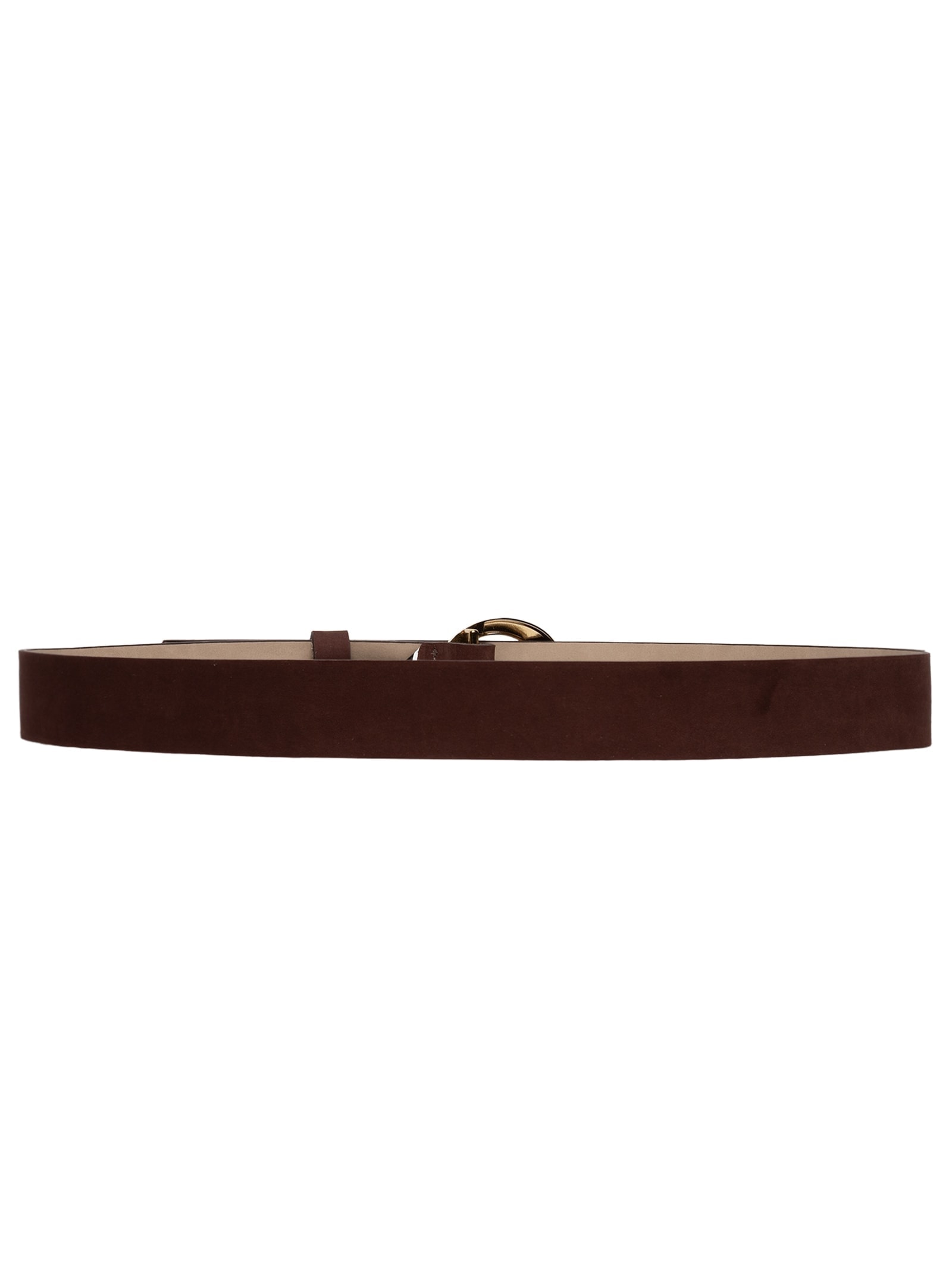 Cinto Feminino Couro Com Fivela De Metal Marrom '2Essential