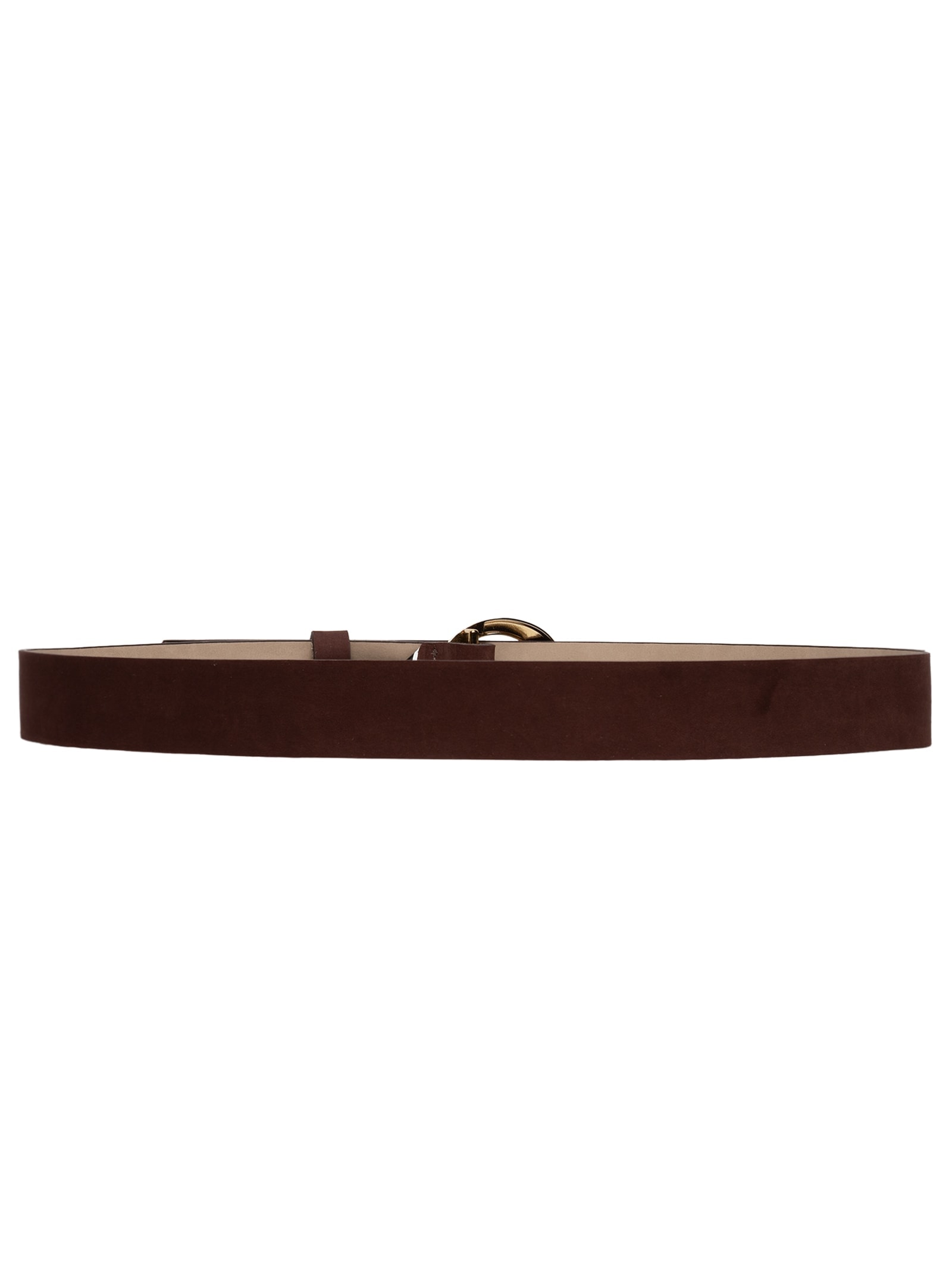 Cinto Feminino Couro Com Fivela De Metal Marrom '2Essential