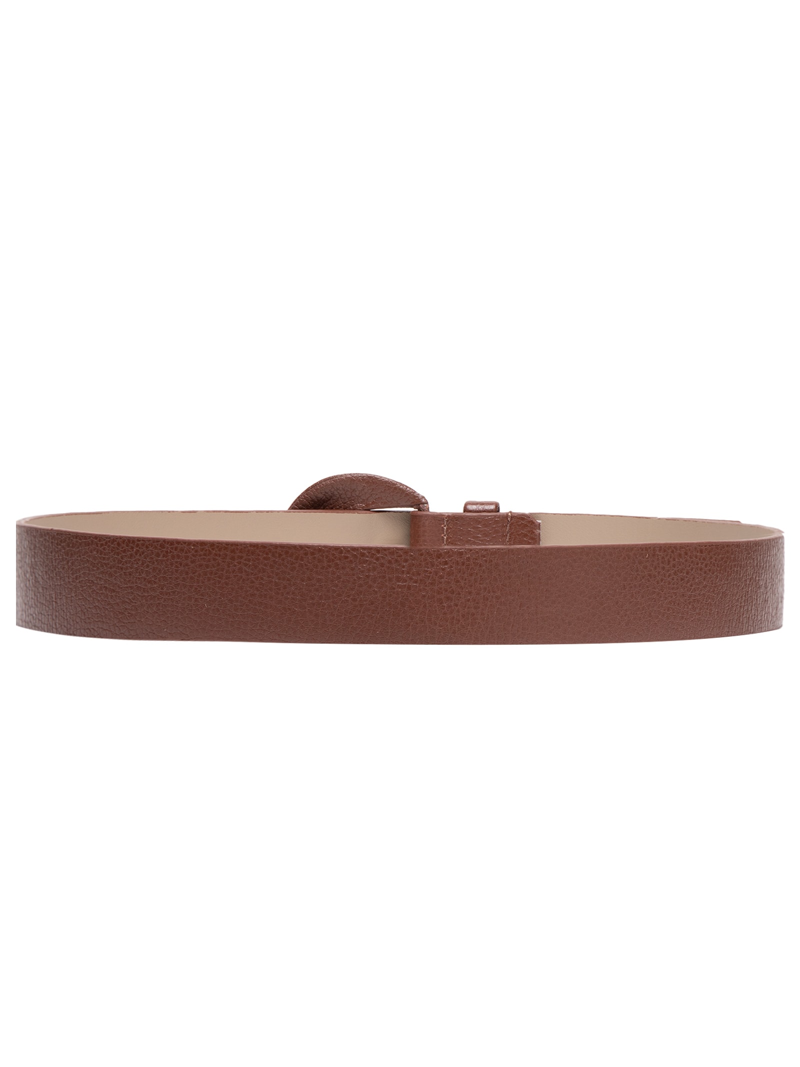 Cinto Feminino Couro Com Fivela Encapada Azul Basiq