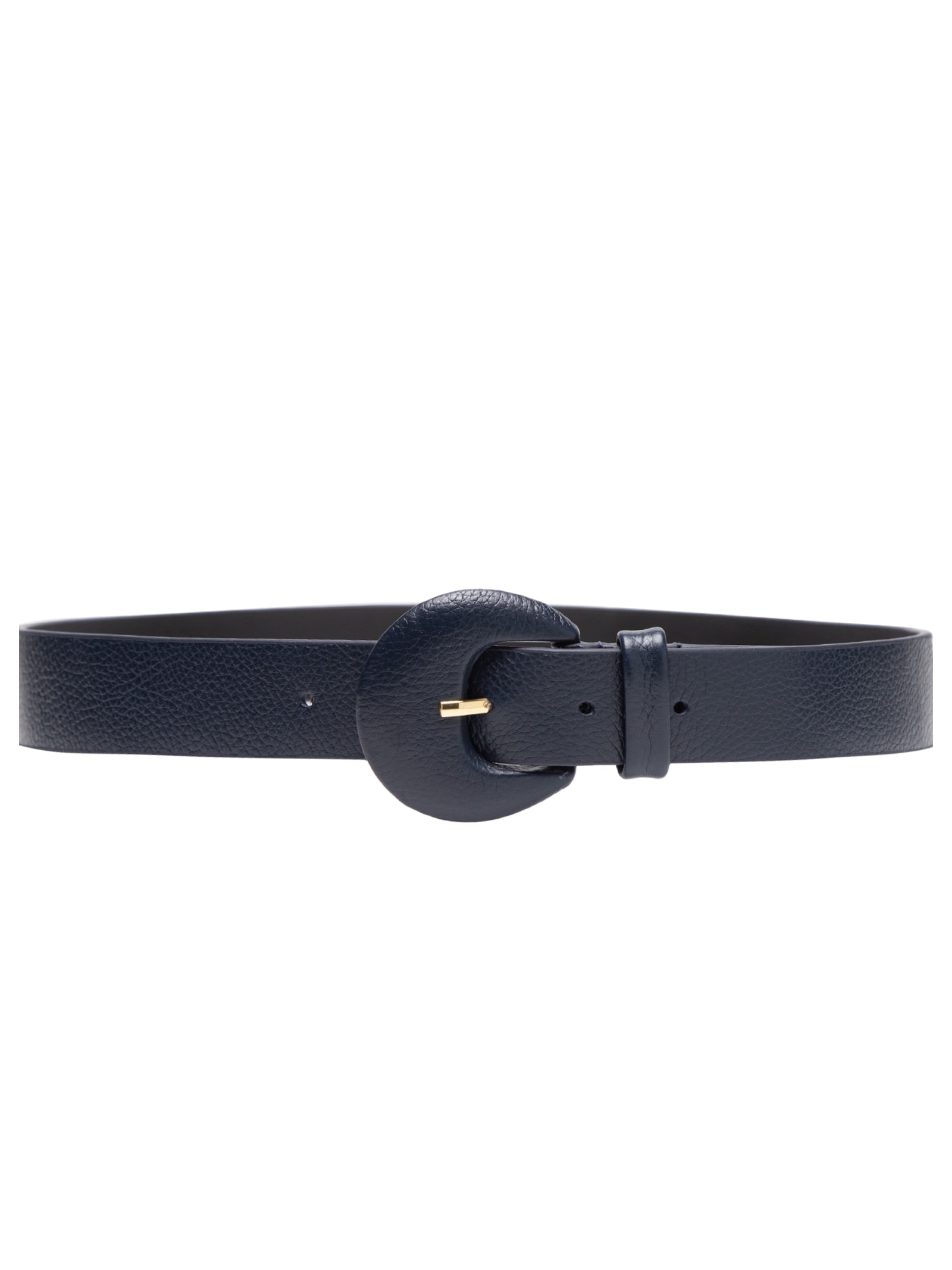 Cinto Feminino Couro Com Fivela Encapada Azul Basiq