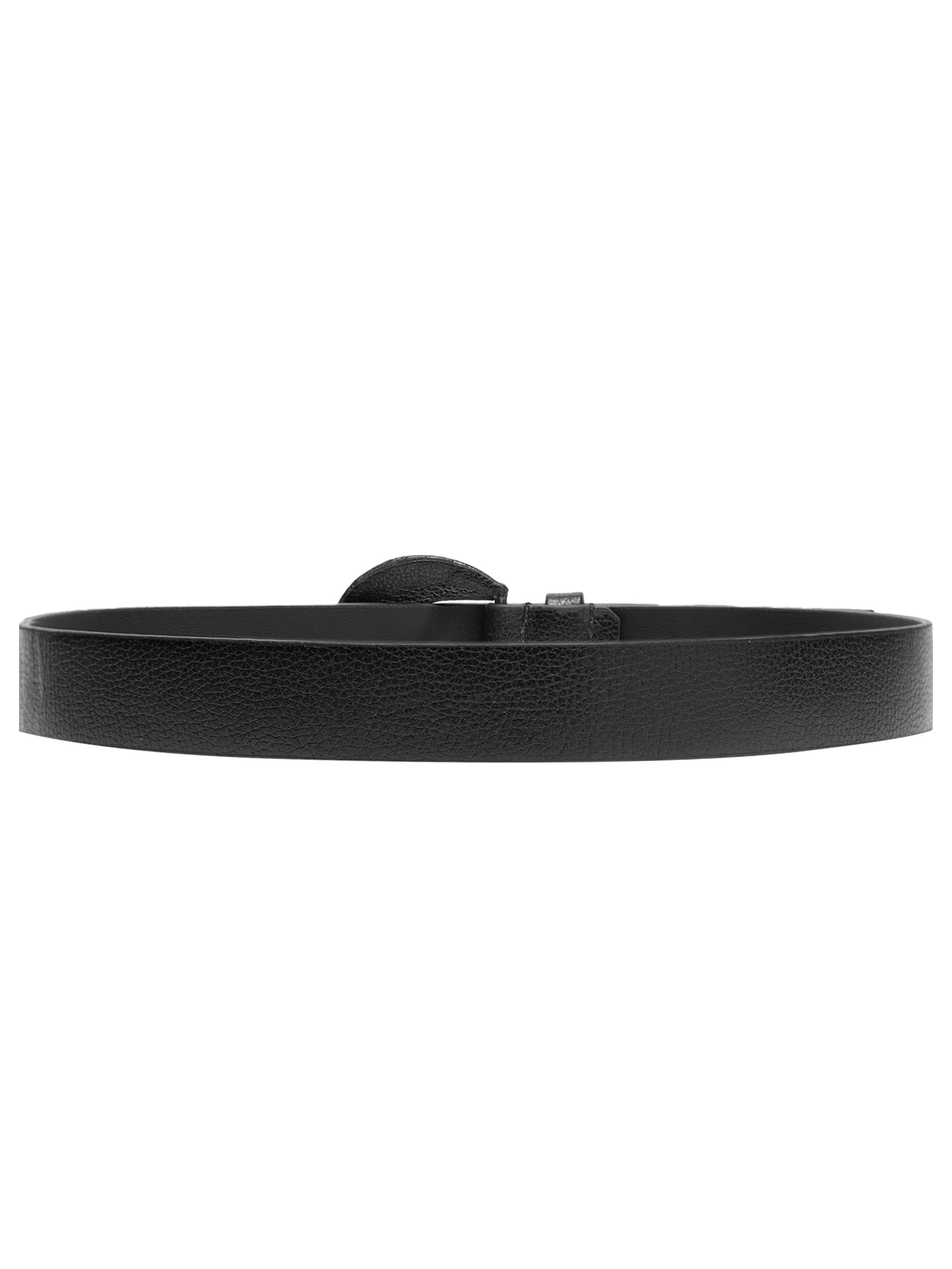 Cinto Feminino Couro Com Fivela Encapada Azul Basiq