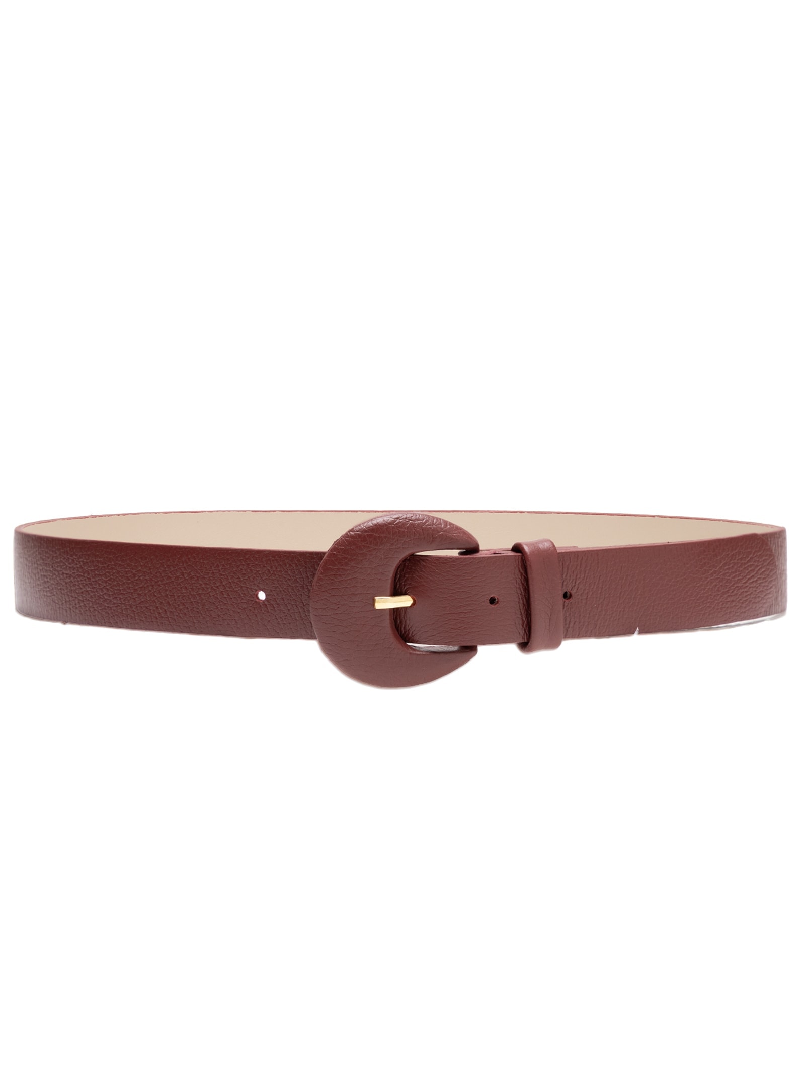 Cinto Feminino Couro Com Fivela Encapada Azul Basiq