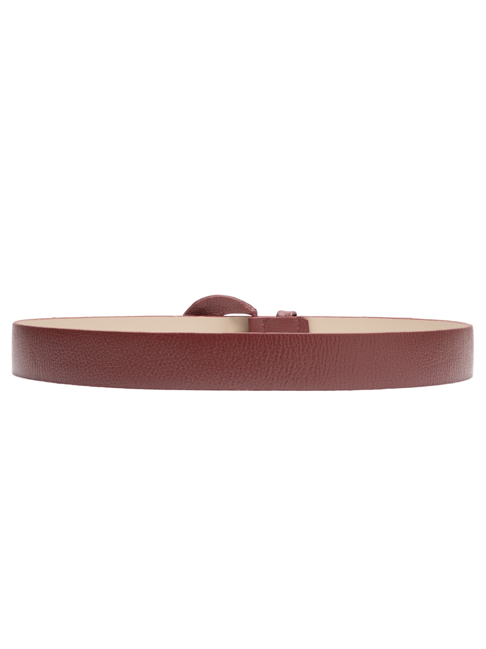Cinto Feminino Couro Com Fivela Encapada Azul Basiq