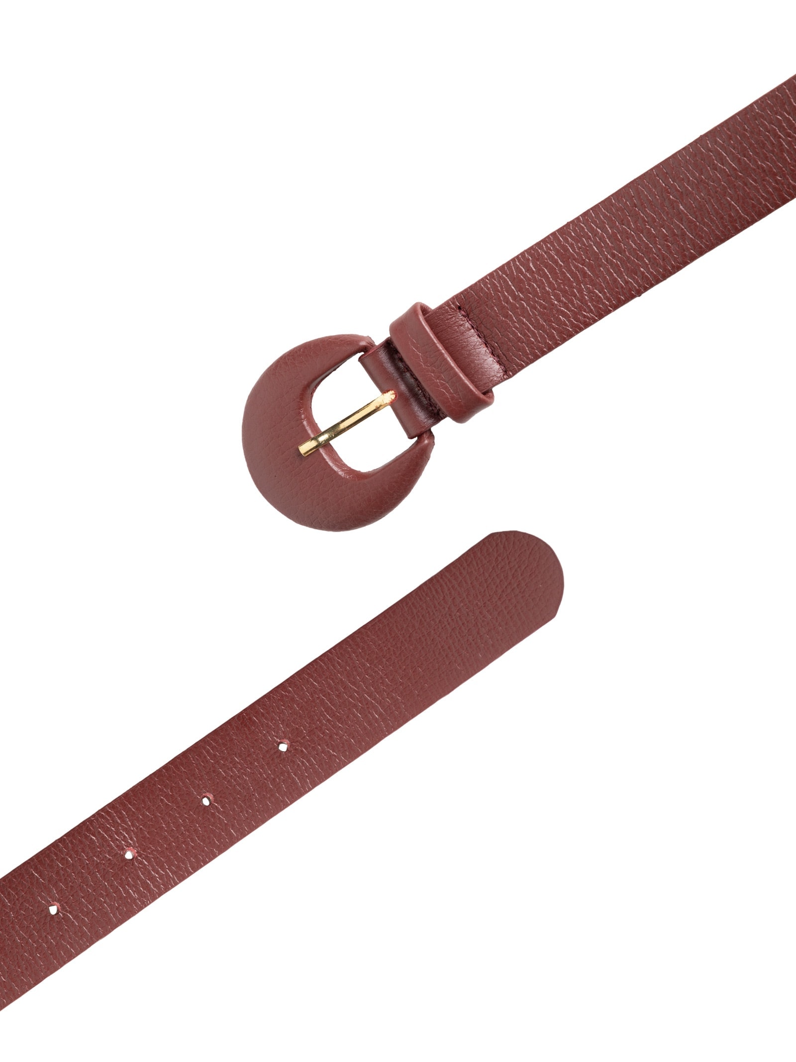 Cinto Feminino Couro Com Fivela Encapada Azul Basiq