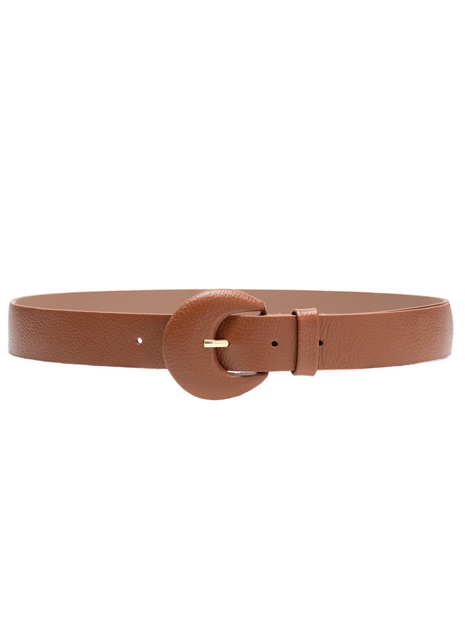 Cinto Feminino Couro Com Fivela Encapada Azul Basiq