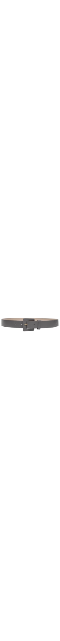 Cinto Feminino Couro Com Fivela Encapada - Cinza