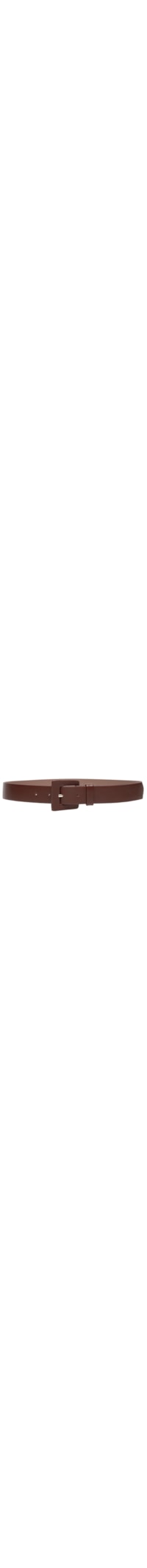 Cinto Feminino Couro Com Fivela Encapada - Marrom
