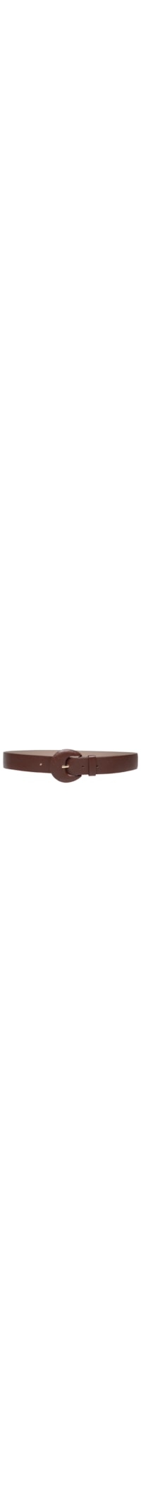 Cinto Feminino Couro Com Fivela Encapada - Marrom