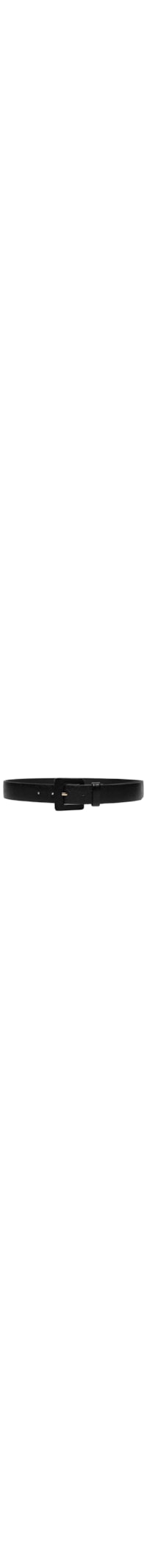 Cinto Feminino Couro Com Fivela Encapada - Preto