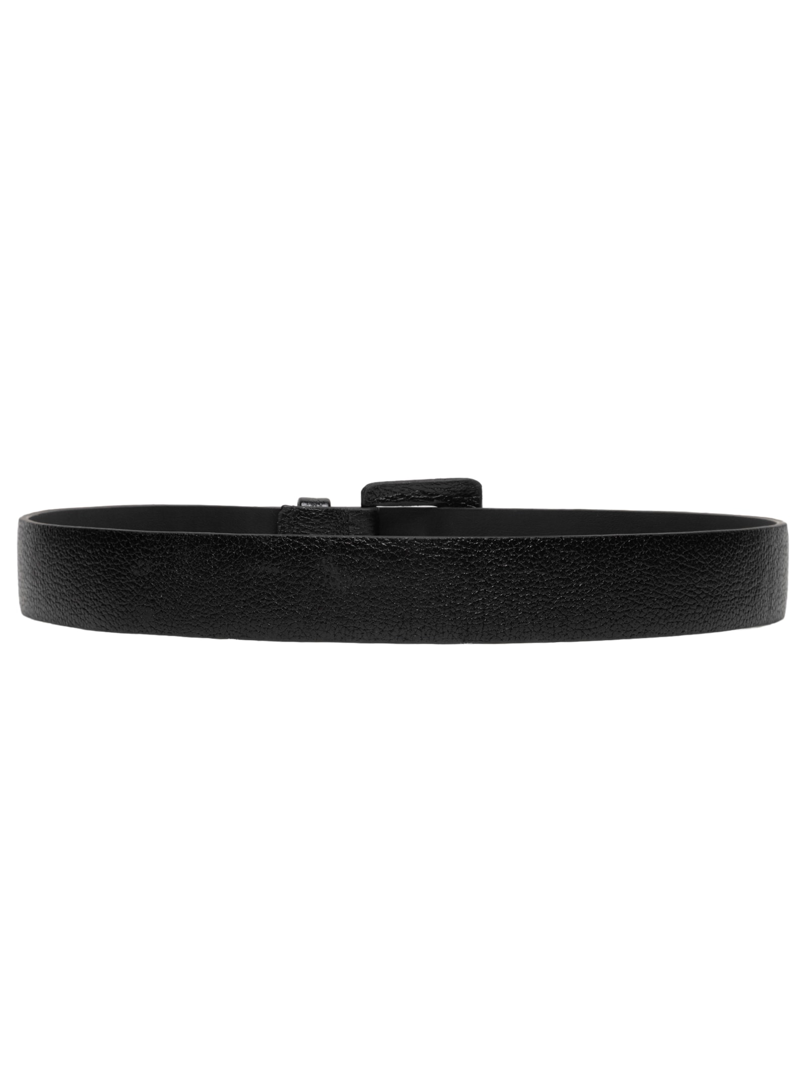 Cinto Feminino Couro Com Fivela Encapada Preto Basiq