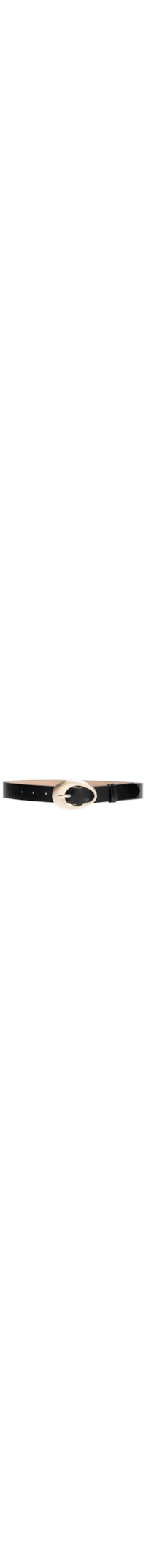 Cinto Feminino Couro Com Fivela Escovada - Preto