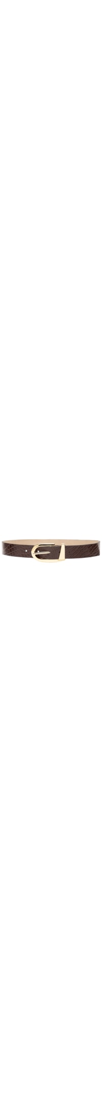 Cinto Feminino Couro Com Fivela Grande - Marrom