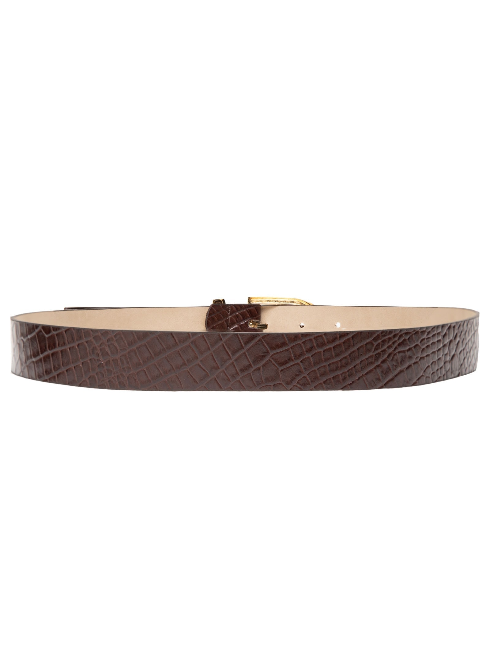 Cinto Feminino Couro Com Fivela Grande Marrom '2Essential