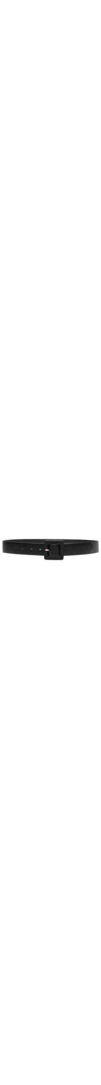 Cinto Feminino Couro Com Fivela Quadrada - Preto