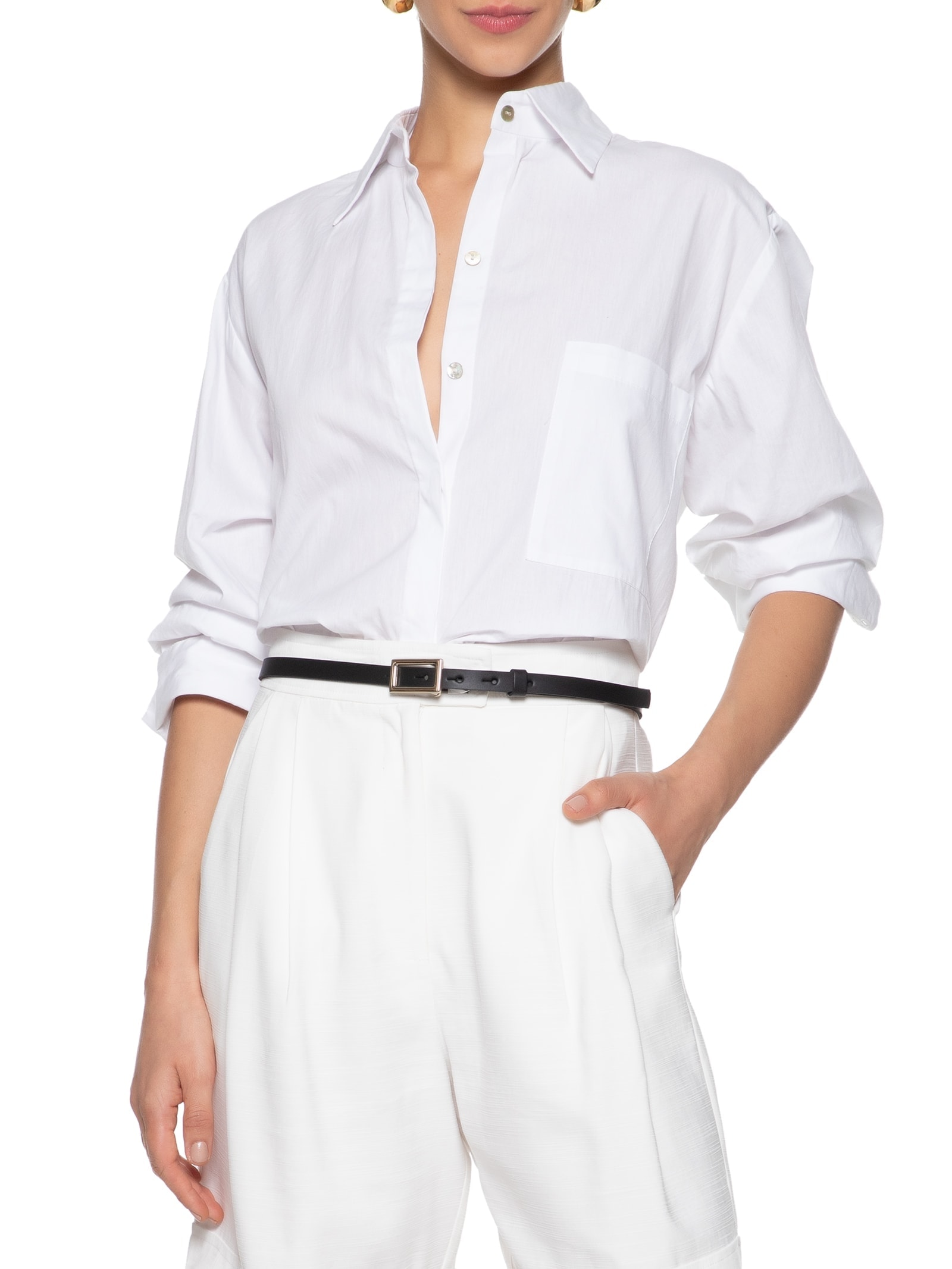 Cinto Feminino Couro Com Fivela Quadrada Preto '2Essential